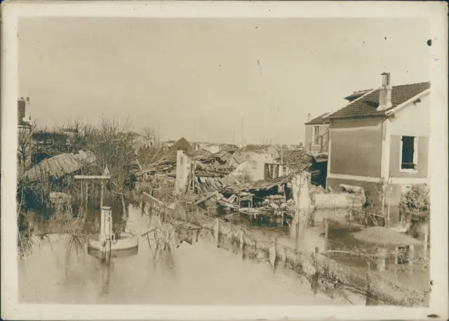 M. Branger, France, Inondations de Janvier 1910. Altfortville, Île Saint Pierre