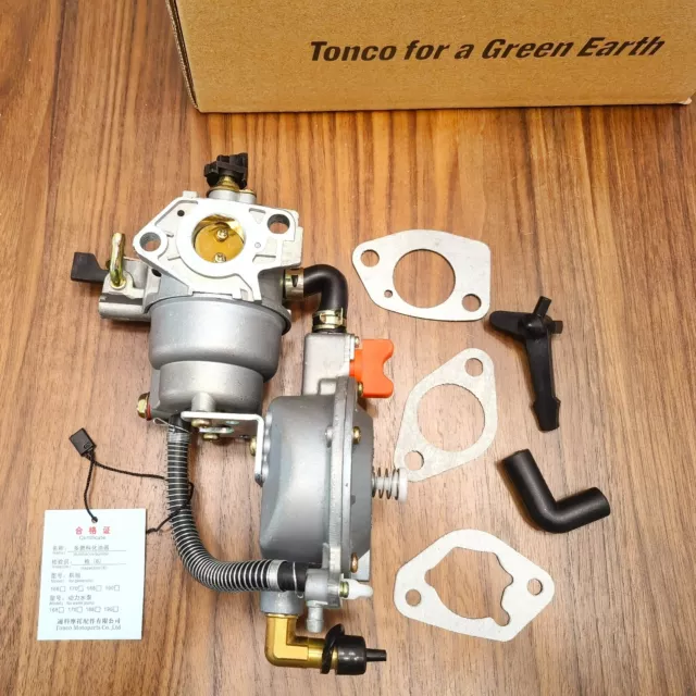 190F water pump TONCO GX420 conversion kit  Dual fuel carburetor  LPG/NG/propane