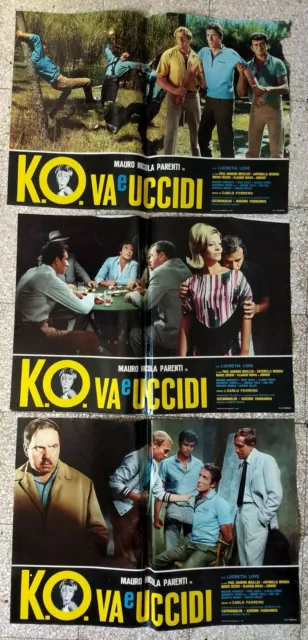 1966 - K.O. Va E Uccidi - Mauro Nicola parenti Fotobuste Lotto Poster Locandina