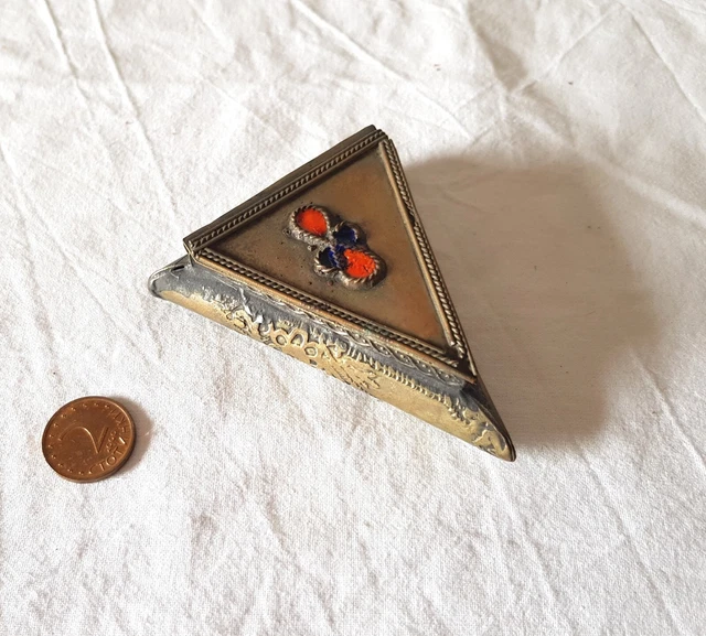 Coffret MÃ©tallique Antique Victorien Sheffield - Fin XIXe SiÃ¨cle, DÃ©coration Ou Rangement