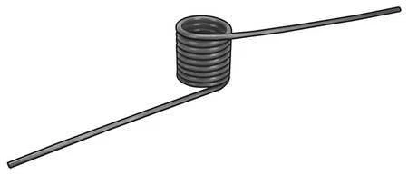 Zoro Select 3Hpl1 Torsion Spring,180 Deg,0.982 Od