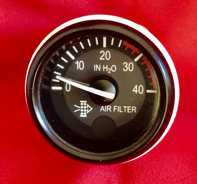 PETERBILT AIR FILTER Dashboard Instrument Cluster Gauge 379 386 Q43