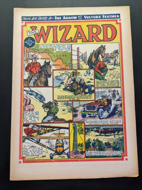 Wizard Comic No 1309, March 17th 1951, D.C. Thomson, FREE UK POSTAGE