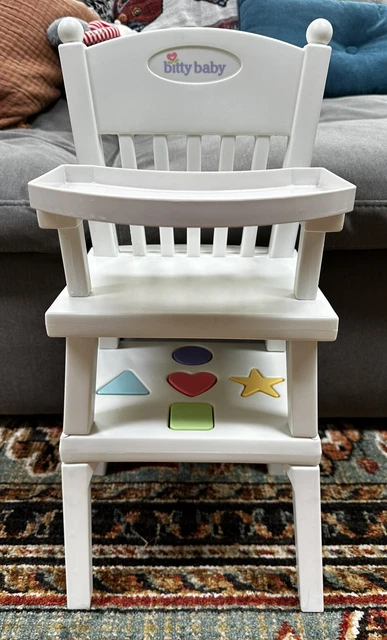 American Girl Bitty Baby High Chair Shapes Complete early 2000s American Girl Bitty Baby High Chair Shapes Complete early 2000s
