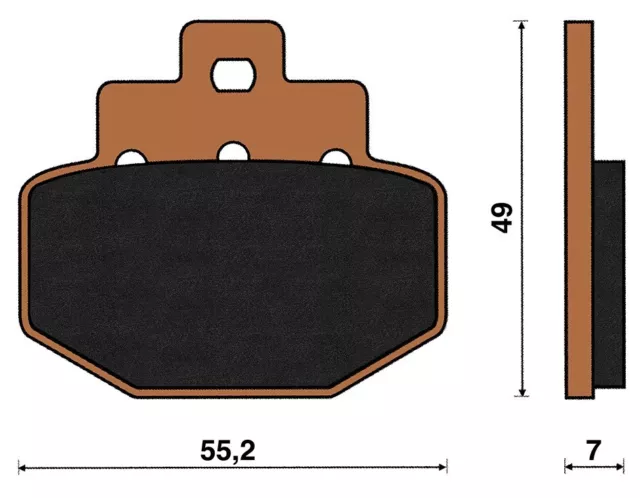 151055 Pastiglie Freno Top4 Vespa GTS 300 Super Posteriori 300 4T 08 16