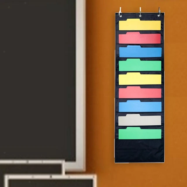 Tableau Rangement TABLEAU DE POCHE de rangement suspendu avec 10 poches 3 cintres pour ...