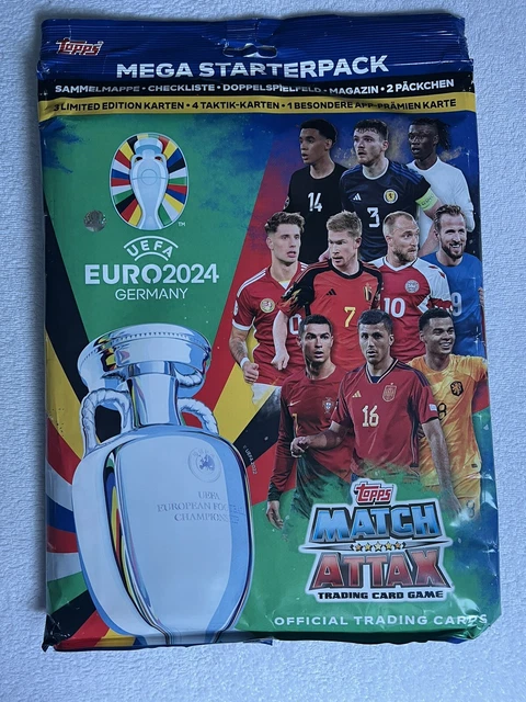 Topps Match Attax Euro 2024 - 10 Booster Packungen Mit Sammelkarten