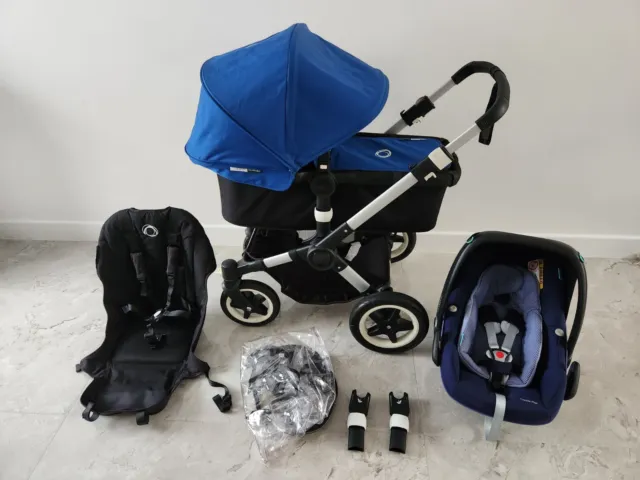 Bugaboo Buffalo With Maxi Cosi Pebble Travel System Puchchair Pram 3 In 1