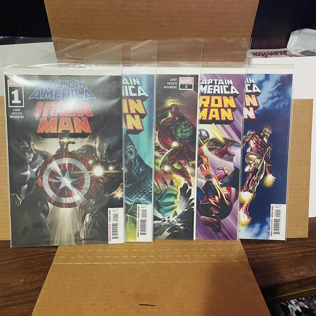 Captain America/Iron Man #1-5 (2021) Complete Story - Comic Lot Set - NM 9.4+