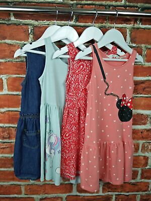 Girls Bundle Age 4-6 Yrs H&M, Arabella & Addison 4X Casual Summer Dresses 116Cm