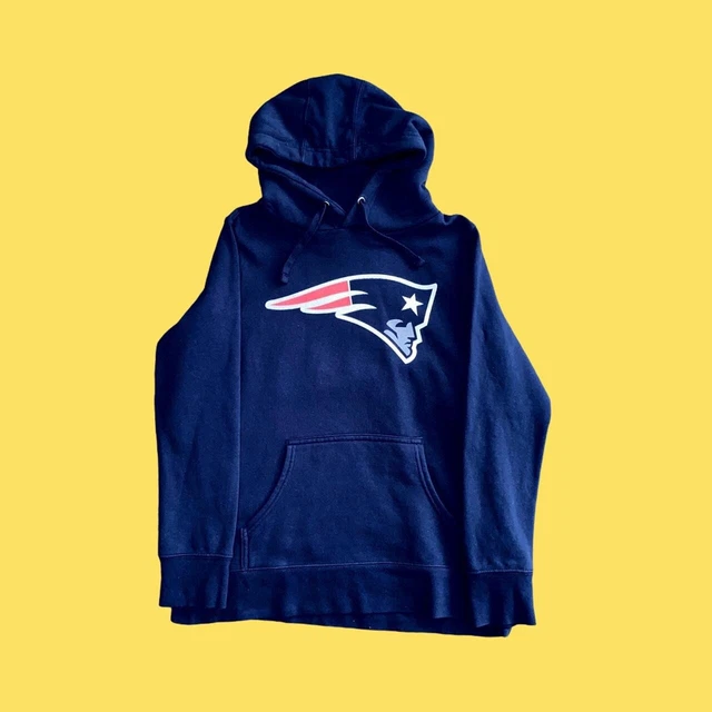 Felpa Con Cappuccio Pullover Vintage Nfl New England Patriots Donna Media