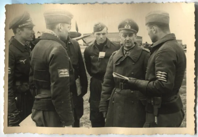 GERMAN WWII ARCHIVE Photo: Wehrmacht Marshal & Luftwaffe Pilots On ...