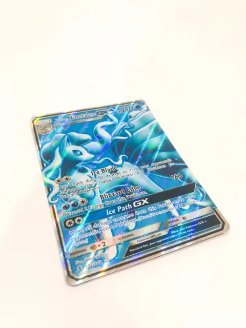 Pokemon Card Alolan Ninetales GX Ultra Rare 132/145 Guardians Rising Mint/NM