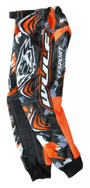 Wulfsport stratos orange Kinder Rennhose Gr.20" Motocross Motorrad MX Age 3-4 2