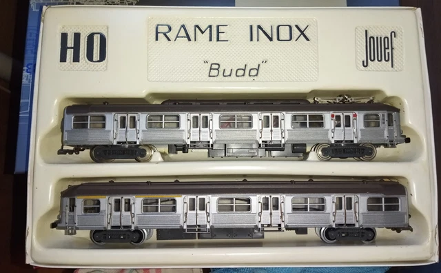 Coffret HO Jouef Rame Inox Budd 761e – État Neuf – Modélisme Ferroviaire