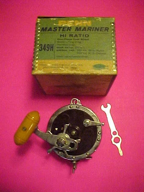 Moulinet Conventionnel Vintage PENN Master Mariner 349 - Fabriqué Aux USA - Occasion Fonctionnel