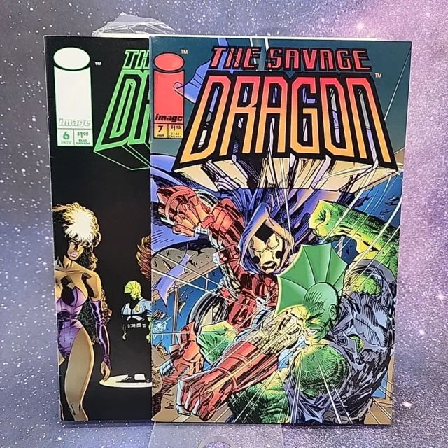 Savage Dragon #6 & 7 Image Comics  1993 1st Printing