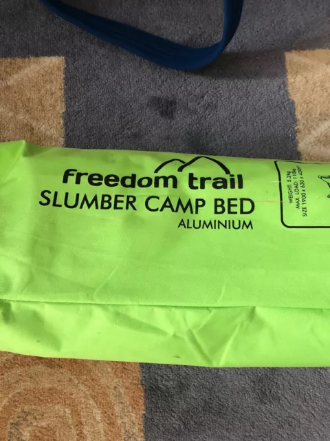 Freedom trail slumber camp bed clearance