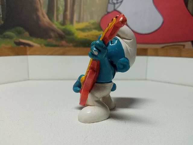 SCHLEICH MUSIK SCHLUMPF mit Gitarre - 20023 - Peyo Schlümpfe Version ...