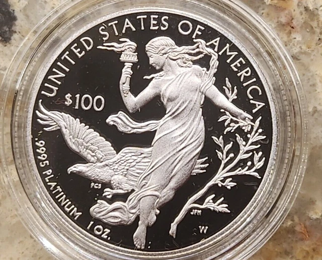 2016-W $100 Proof Platinum 1 oz. American Eagle - Original Packaging and COA