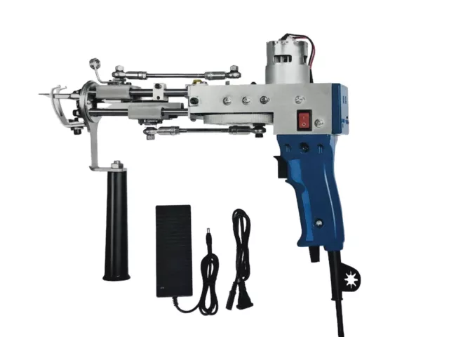 Pistola de mechones de corte pila de bucle 2 en 1 alfombra pistola ametralladora kit de inicio kit de fabricación de alfombras