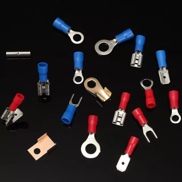 350Pcs Cold-Press Wiring Terminals w/ Heat-Shrink Tube (Assorted Colors)