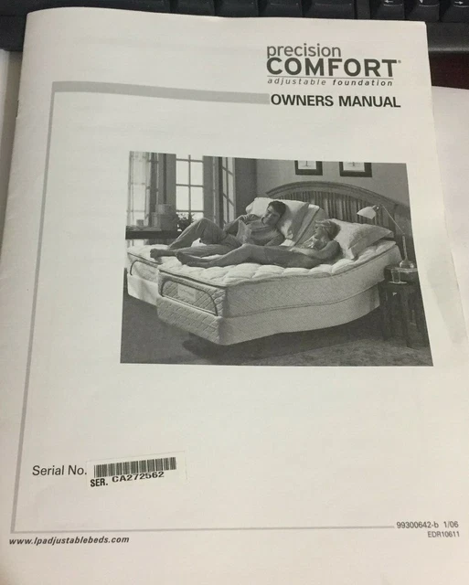 SLEEP NUMBER PRECISION Comfort Adjustable Foundation Copy of Owners