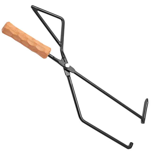 Clip Carbone Campeggio Barbecue Camino Pinza Metallo Carbone Morsetto con Maniglia