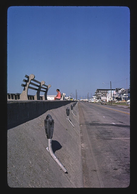 BOARDWALK STREET SIDE Cape May New Jersey 1980s Historic Old Photo EUR