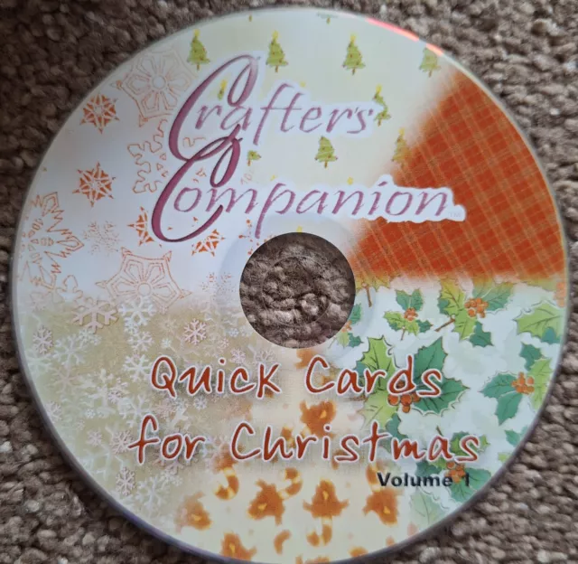 Crafters Companion QUICK CARDS for CHRISTMAS Volume 1 CD-ROM Printable