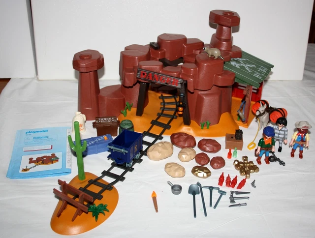 PLAYMOBIL 5246 MINE D'or Western Goldmine Avec Notice 100