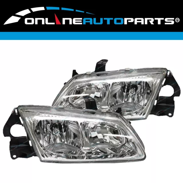 LH+RH Dual-Reflector Headlights Pair for Nissan Pulsar N16 S1 Sedan/Hatch 00-03