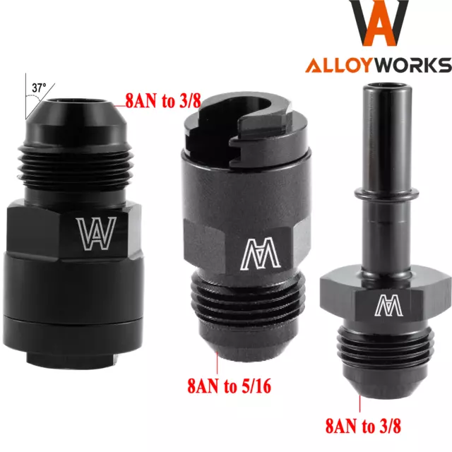 8AN Fuel Rail Line Fitting Kit Fit LS LS1 LQ4 Swap EFI Fuel Rail Adapter New