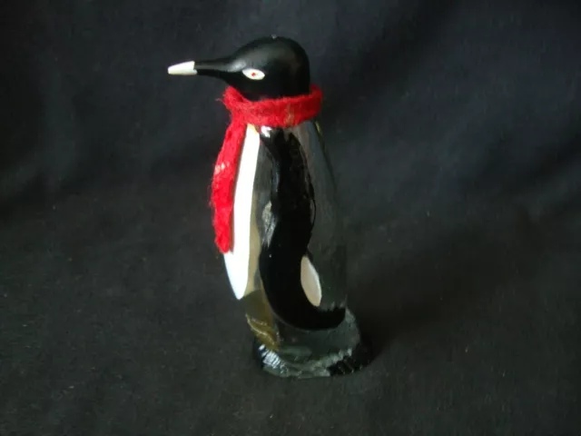 Vintage Glass Penguin Miniature Bottle ~ RDO. De Espana ~ Empty 2