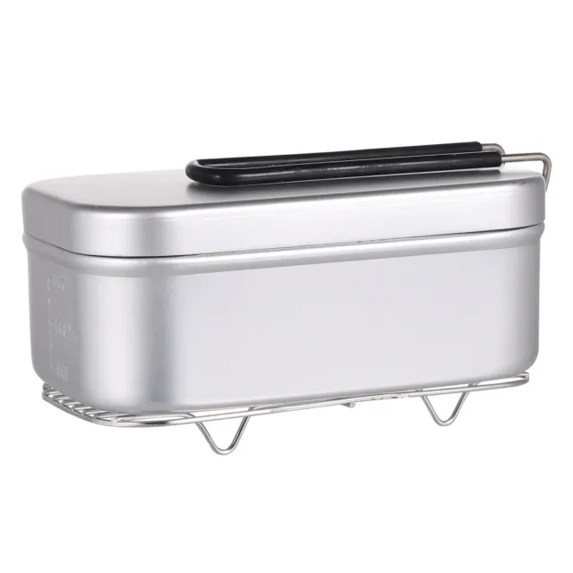 2 Pcs Aluminiumlegierung Faltbare Bento-Lunchbox Kind Campingtöpfe