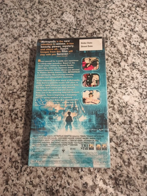 OSAMU TEZUKA METROPOLIS 2001 Anime VHS New Sealed Promo £89.59 ...