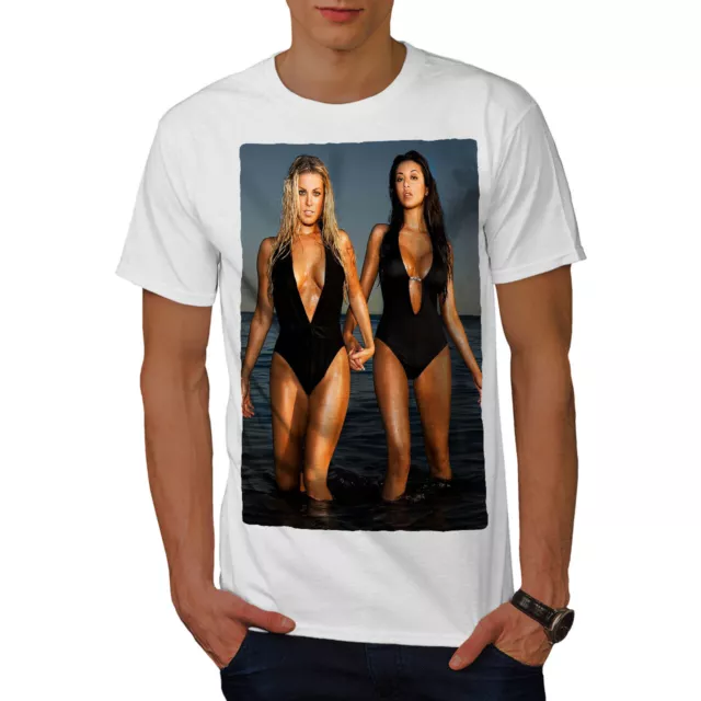 WELLCODA SPORT HOT Model Girl Mens T-shirt, Young Graphic Design Printed  Tee £17.99 - PicClick UK