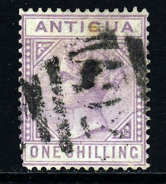 ANTIGUA Queen Victoria 1886 One Shilling Mauve Wmk Crown CA Perf.14 SG 30 VFU