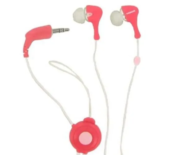 Thomson In-Ear MP3-Player Casque 3,5mm Jack HED133 Framboise Téléphone Portable