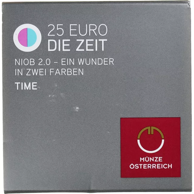 [#1162316] Monnaie, Autriche, Die Zeit, 25 Euro, 2016, Vienna, FDC, Bimétallique