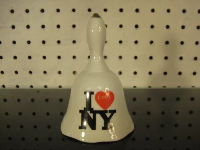 I Heart Love NY New York City Souvenir Porcelain Bell