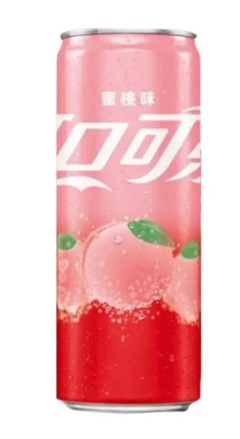 24 Cans of Coca-Cola Coke Peach Flavored Soft Drink 330ml Each -From China