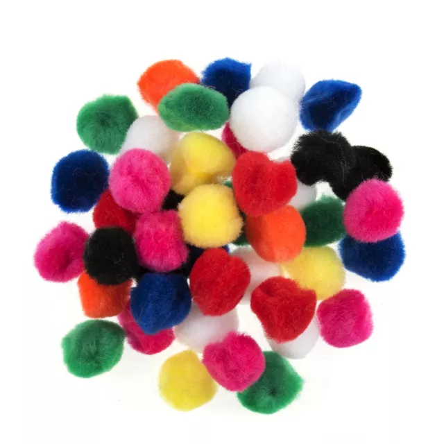 Trimits Pom Poms 1.3cm Mixed - Pack of 100