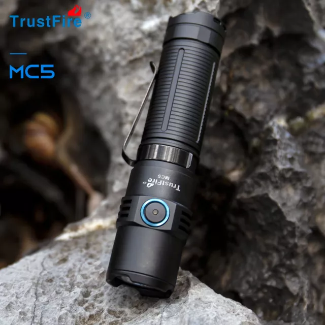 TrustFire 3300 Lumens Portable Magnetic USB Rechargeable Pocket EDC Flashlight