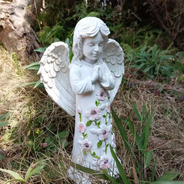 Statue d'ange décorative pour la maison, avec Figurine lumineuse, pour
