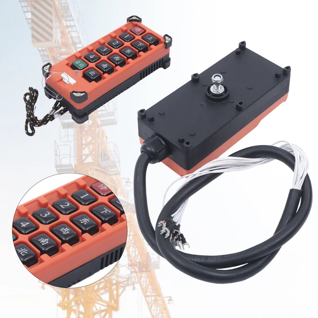 24V AC Crane Remote Controller Wireless F21-E2B-8 Hoist Lift Switches Kits