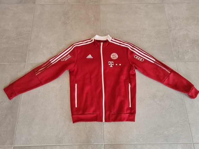 FC Bayern München Matchworn Anthem Jacke Adidas Pre Match Jacke Einlaufjacke FCB