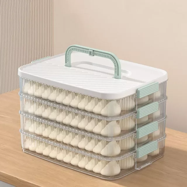 Plastic Wonton Storage Box Multi-layer Dumpling Box  Refrigerator