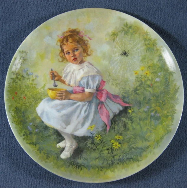 Little Miss Muffet Mother Goose Collector Plate John McClelland COA NoBox