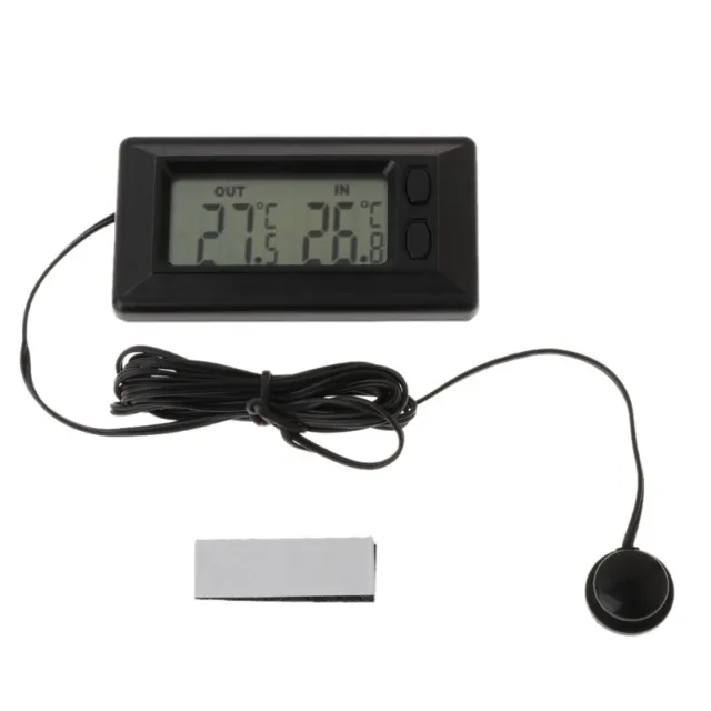 Auto Car LCD Digital Display Indoor Outdoor Thermometer Meter With 1.5m Cable